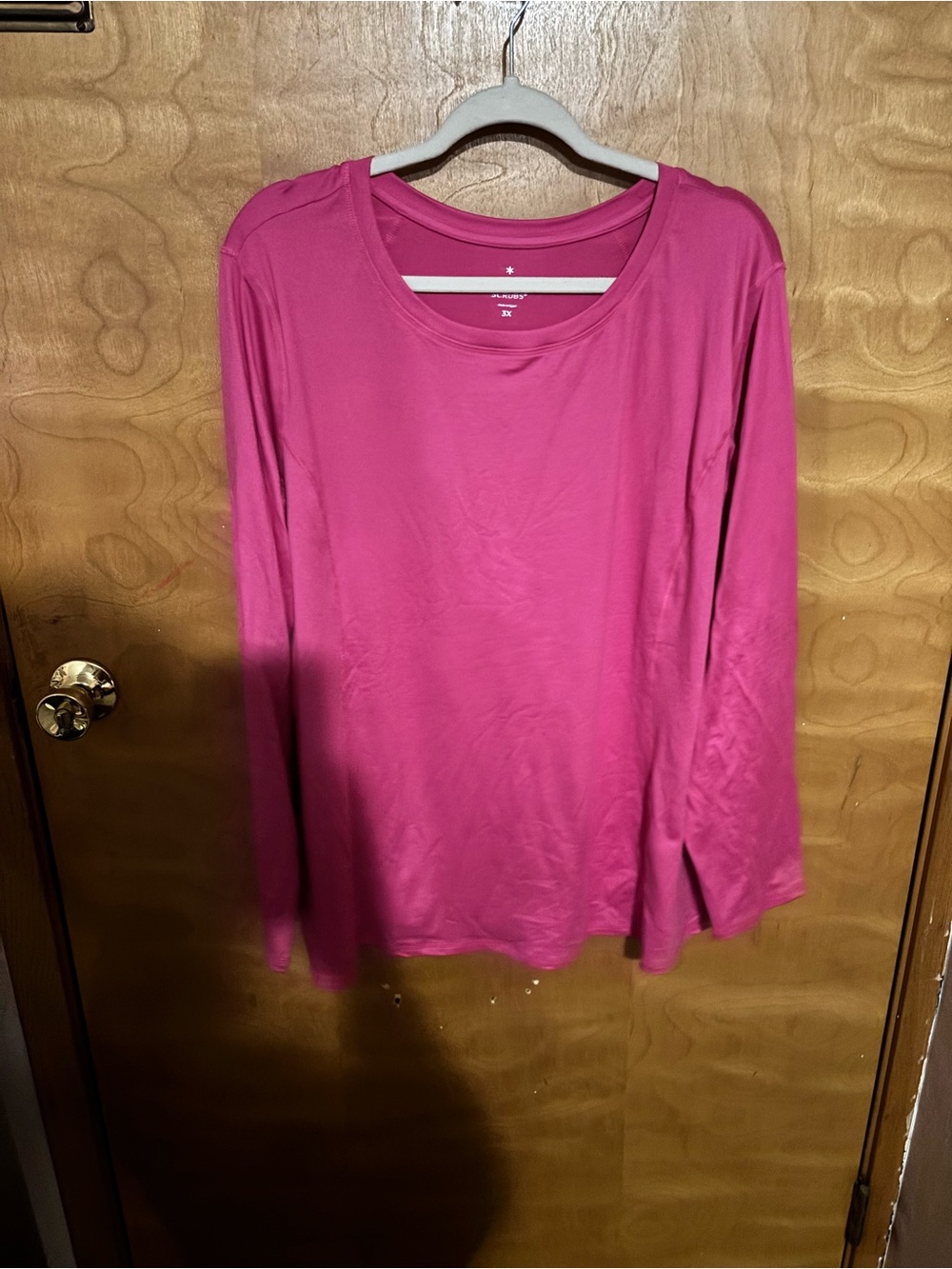 Women’s Long Sleeve Crewneck Top - Pink